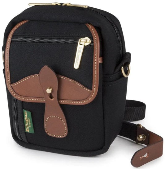 Billingham Compact Stowaway - Black Canvas / Tan Leather