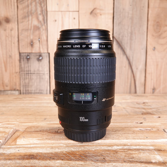 Used Canon EF 100mm F2.8 USM Macro Lens
