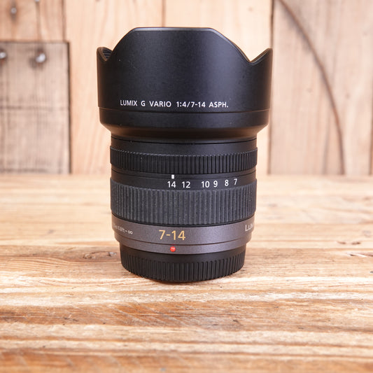 Used Panasonic 7-14mm F4 Lens Micro Four Thirds