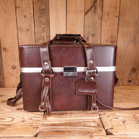 Used Hakuba Leather Hard Camera Case - 37.5 x 18 x 26cm