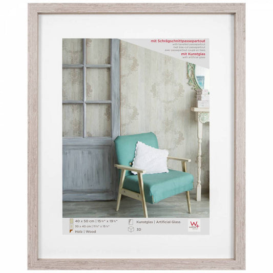 Walther Stockholm Grey Wooden Frame 20x16 Inch (Insert 16x12 Inch) Image 1