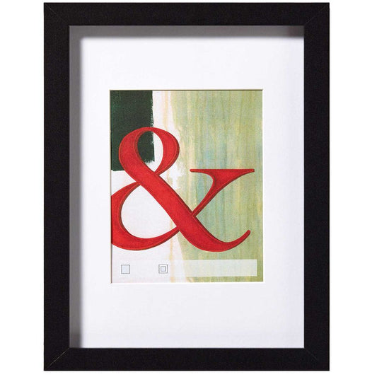 Walther Black Stockholm 6x4 8x6 Inch Photo Frame Image 1