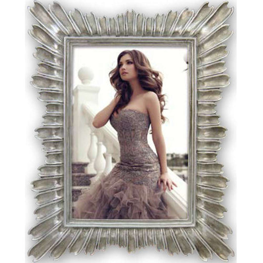 Andenne Grey Metal Photo Frame for 6x4 inch Photo Image 1