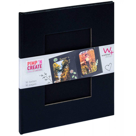 Walther Pimp and Create Scrapbook Photo Album | 16 Pages | Black Image 1