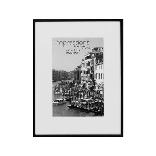 Impressions Matt Black 6x4 Photo Frame Image 1