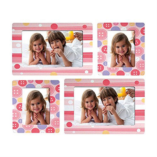 Sticky Photo Frame for 4 Photos - Pink Image 1