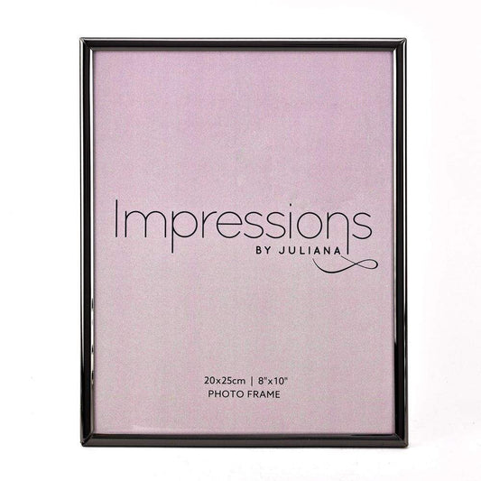 Impressions Thin Profile Pewter Finish Frames 10x8 Inch Image 2