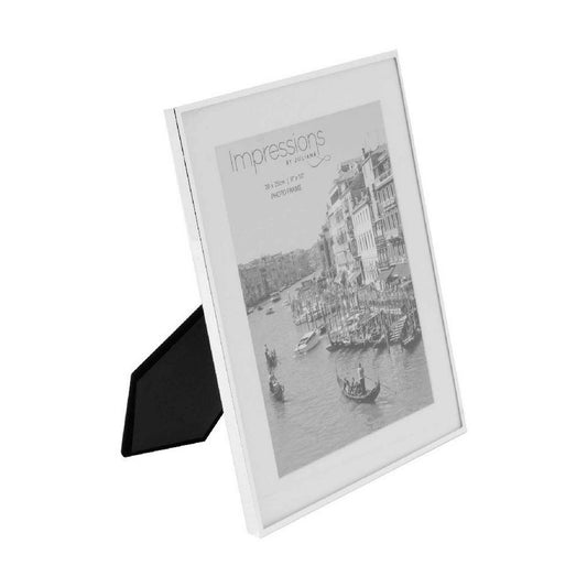 Impessions Silver Plated White Mount Photo Frame 6x4 Image 1