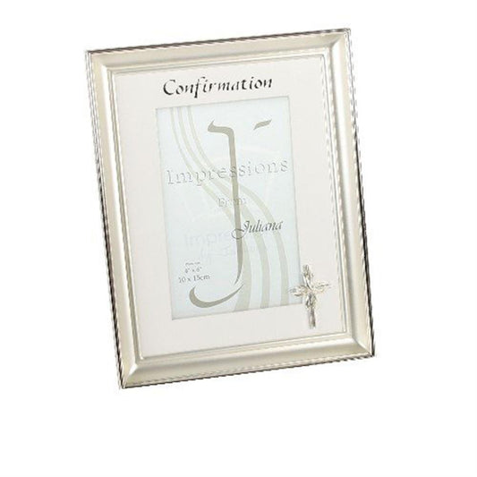 Juliana Silver Plated Confirmation 6x4 Photo Frame Image 1