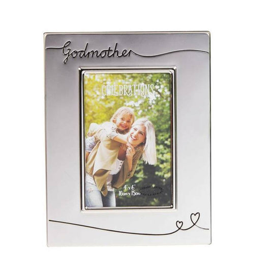 Silver Plated Godmother Photo Frame 6x4 Image 1