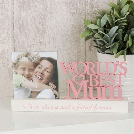 Celebrations Photo Frames | 4x4 Inch Photo Size World's Best Mum Image 1
