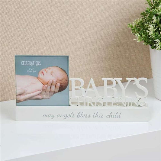 Celebrations Photo Frames | 4x4 Inch Photo Size | Baby's Christening Image 1