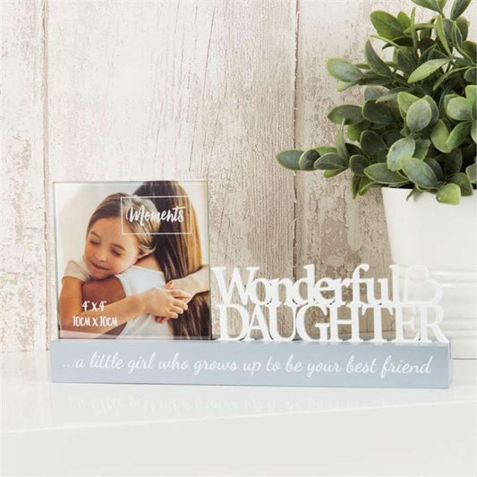 Celebrations Photo Frames | 4x4 Inch Photo Size Wonderful Daughter Image 1