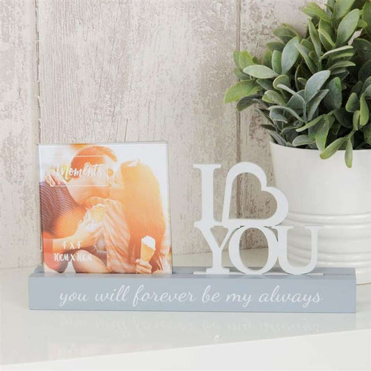 Celebrations Photo Frames | 4x4 Inch Photo Size I Love You Image 1