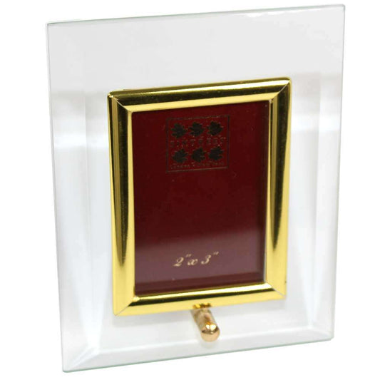 Sixtrees Flat Bevelled 3x2 Portrait Photo Frame - Gold Image 1