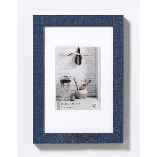 Walther Home Wooden Picture Frame - 17.75x11.75 inch - (Insert 11.75x8 inch) Blue Image 1