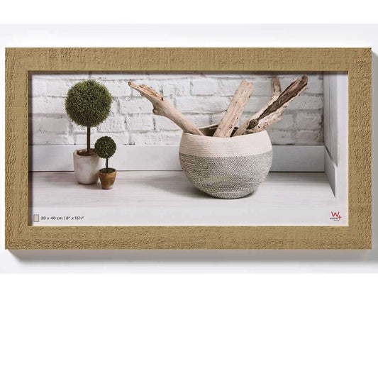 Walther Home Wooden Picture Frame - 15.75x8 inch - (No Insert) Beige Brown Image 1
