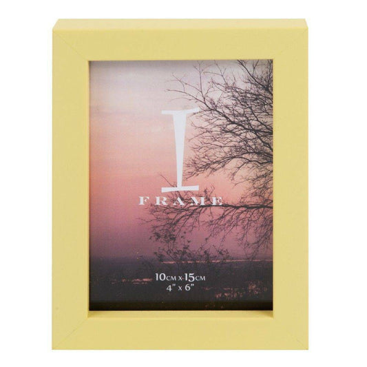 Widdop iFrame Plastic Yellow Photo Frame 4' x 6' Image 1
