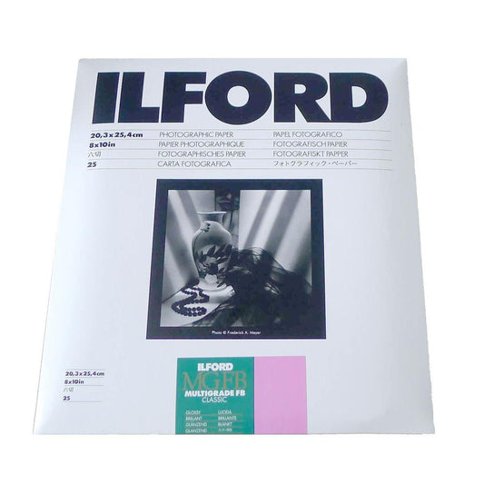 Ilford Multigrade Fibre Base 10x8 Gloss Paper - 25 Sheets Image 1