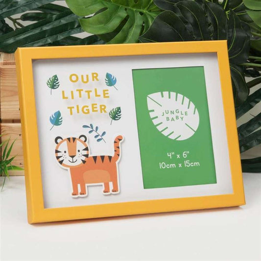 Jungle Baby Paperwrap Photo Frame Collection - 6x4 inch - Lion Tiger Monkey Our Little Tiger Image 1