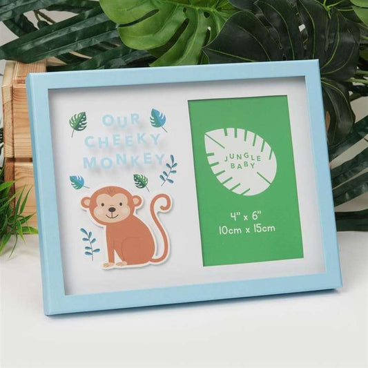 Jungle Baby Paperwrap Photo Frame Collection - 6x4 inch - Lion Tiger Monkey Our Little Monkey Image 1