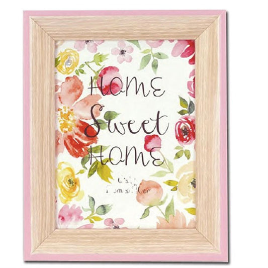 Spring Pink Wood 7.5x5.5 Photo Frame Image 1