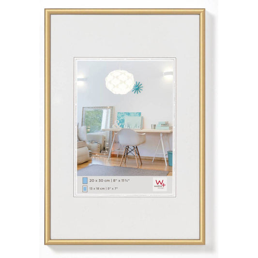 Walther New Lifestyle Photo Frame Gold A4 - (Insert 7x5 Inch) Image 1