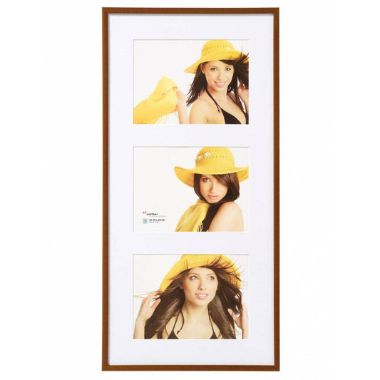 Walther New Lifestyle Photo Frame Bronze 20x10 inch - (Insert for 3x 7x5 inch) Image 1