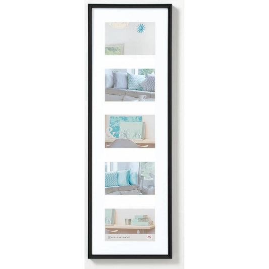 Walther New Lifestyle Photo Frame Black 28x9 inch - (Insert for 5x 6x4 inch) Image 1