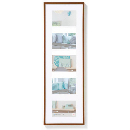 Walther New Lifestyle Photo Frame Bronze 28x9 inch - (Insert for 5x 6x4 inch) Image 1