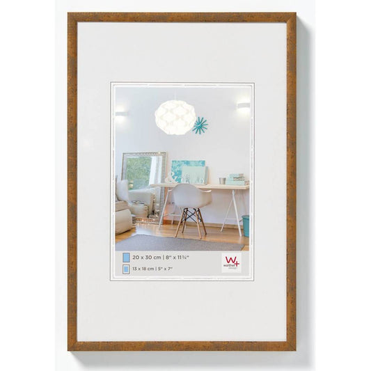 Walther New Lifestyle Photo Frame Taupe 9.5x7 Inch - (Insert 7x5 Inch)