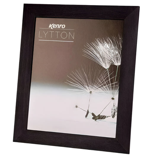 Kenro Lytton 6x4 Wood Photo Frame - Black