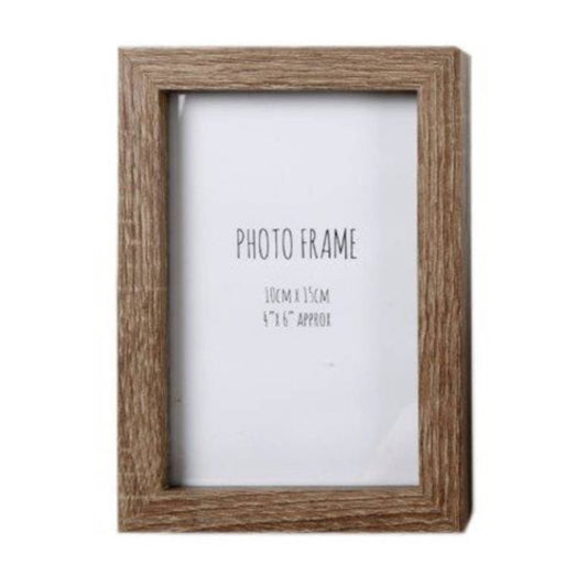 Sifcon Wood Photo Frame 6x4 Inch - Dark Brown Image 1
