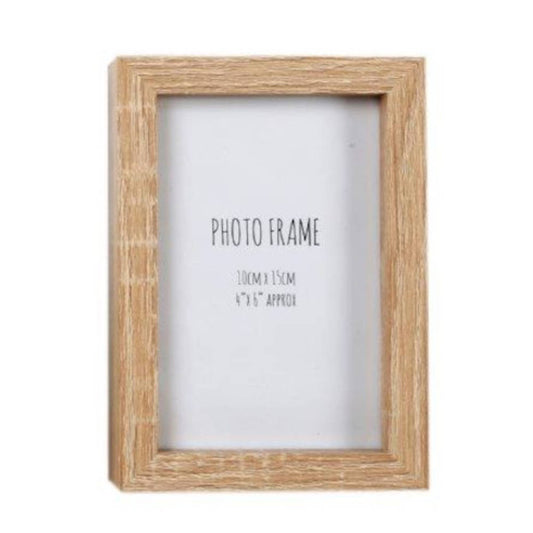 Sifcon Wood Photo Frame 6x4 Inch - Natural Image 1