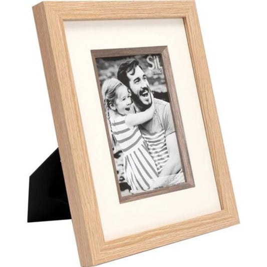Sifcon Wooden 6x4 Photo Frame - Natural Image 1