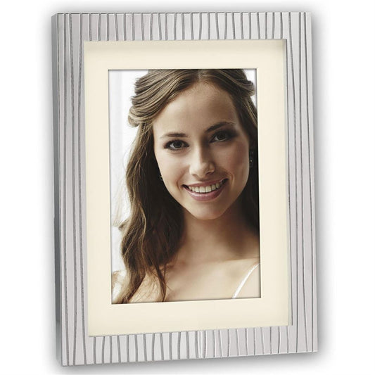 Paxi 7x5 Silver Stripe Photo Frame Image 1