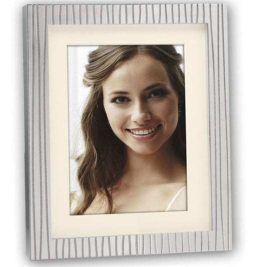 Paxi Silver Stripe 8x6 Photo Frame Image 1