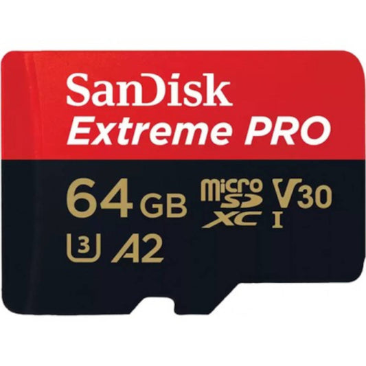 SanDisk Extreme Pro MicroSDXC UHS-I U3 - 64GB Image 1