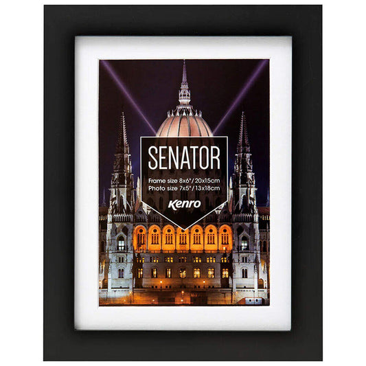 Kenro Senator A4 Frame with 9x6 Insert - Black Image 1