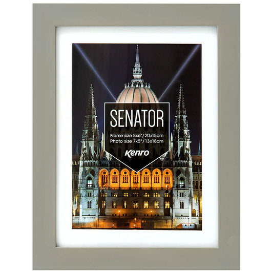 Kenro Senator A4 Frame with 9x6 Insert - Grey Image 1