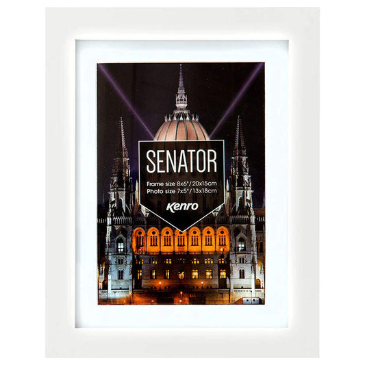 Kenro Senator A4 Frame with 9x6 Insert - White Image 1