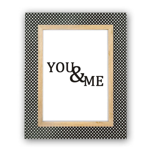 Concorde Black Criss Cross 6x4 Wood Photo Frame Image 1