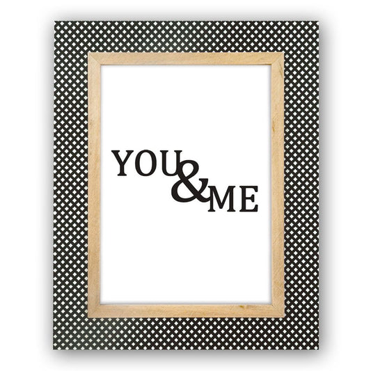 Concorde Black Criss Cross 7x5 Wood Photo Frame Image 1