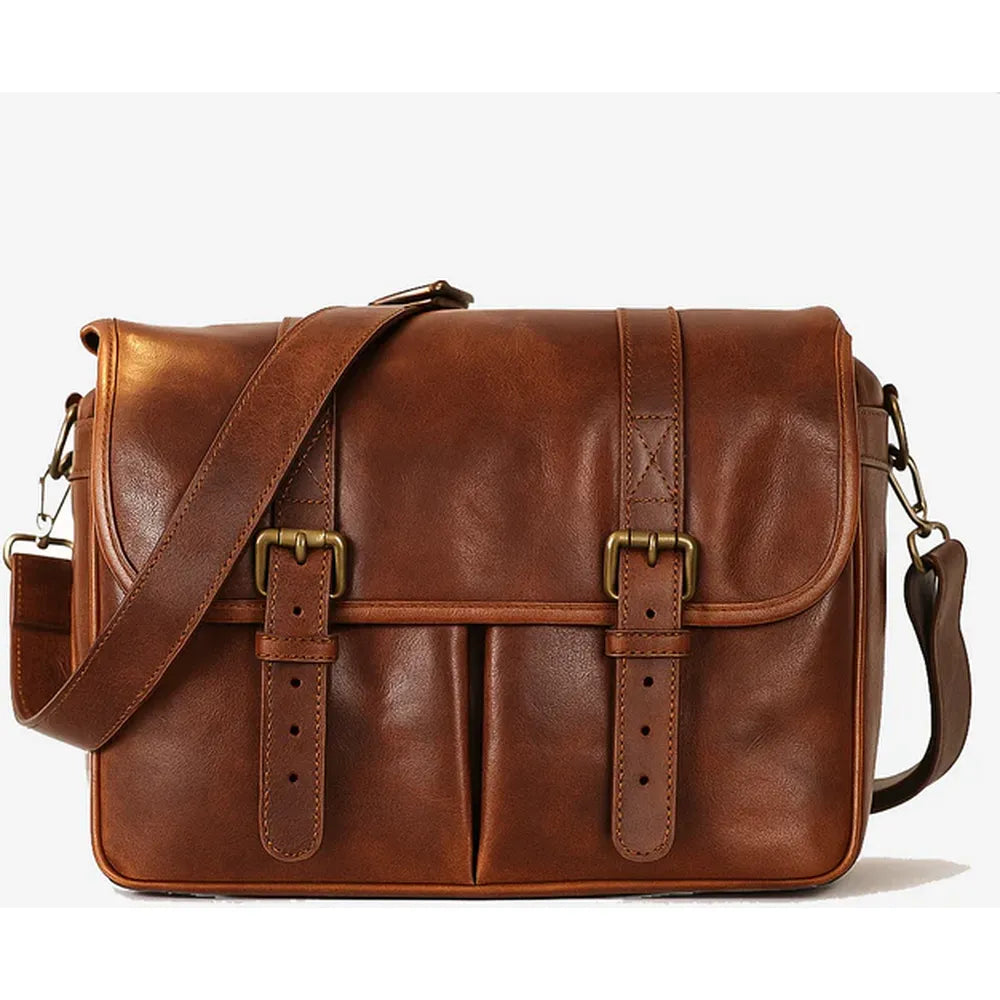 Bronkey Tokyo Leather Camera Bag - Cognac