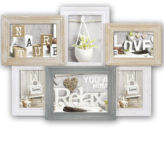 Vincennes Multi Aperture Wood Photo Frame Image 1