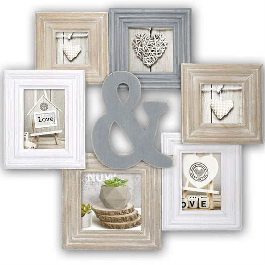 Chamboard Multi Aperture Photo Frame for 6 Photos Image 1