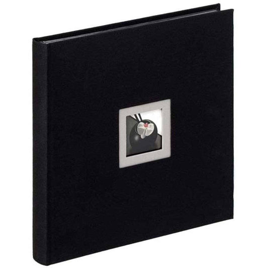 Walther Large Traditional 12x12" Photo Album - Black Image 1