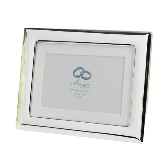 Amore Silverplated 6x4 Wedding Photo Frame Image 1