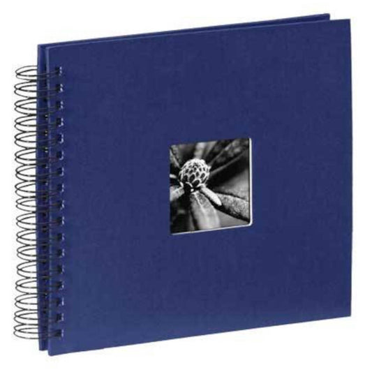 Hama Spiral Photo Album - 25 Black Pages - Blue