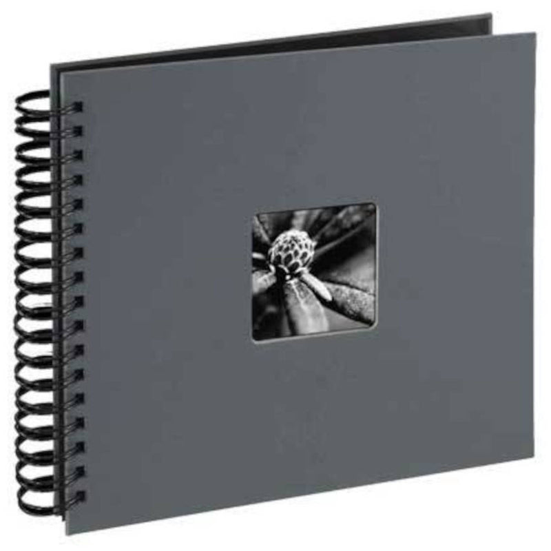 Hama Spiral Photo Album - 25 Black Pages - Grey Image 1